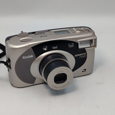 VTG Kodak Advantix F600 Zoom 1999 APS Film Camera Silver Tested & Working VIDEO