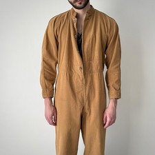 Vintage 1960s England 'Lybro' Work Brown Faded Coveralls