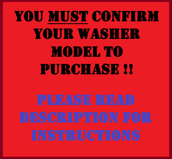 Whirlpool Washer Outer Tub 63849 ; W10135425 ;READ INSTRUCTIONS BELOW
