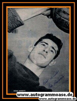 Autograph Football | FC Chelsea | 1950S | Peter BONETTI (Portrait B&W) XL