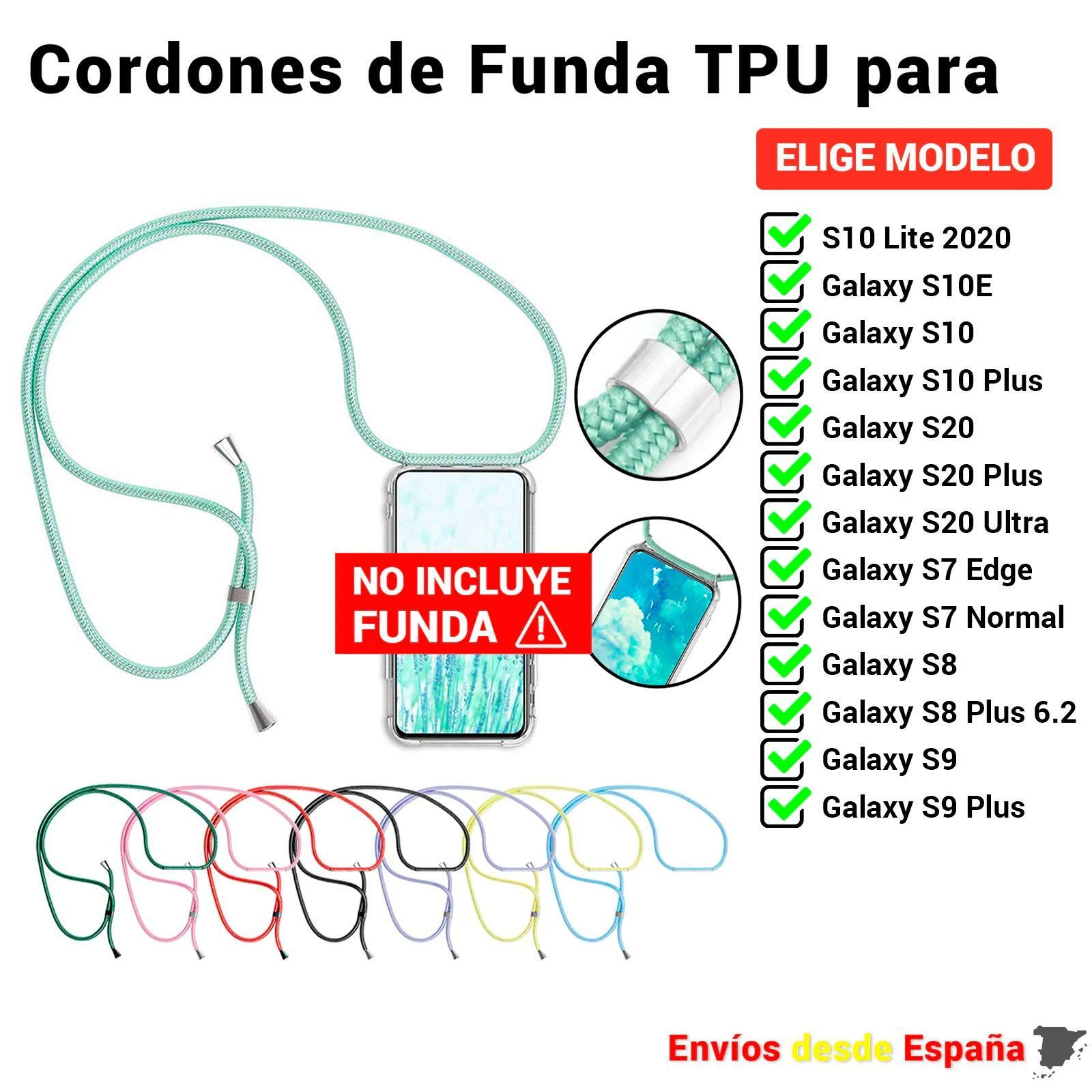 Cuerda colgante para funda del movil Samsung Galaxy S7 S8 S9 S10 S20 S10e Normal