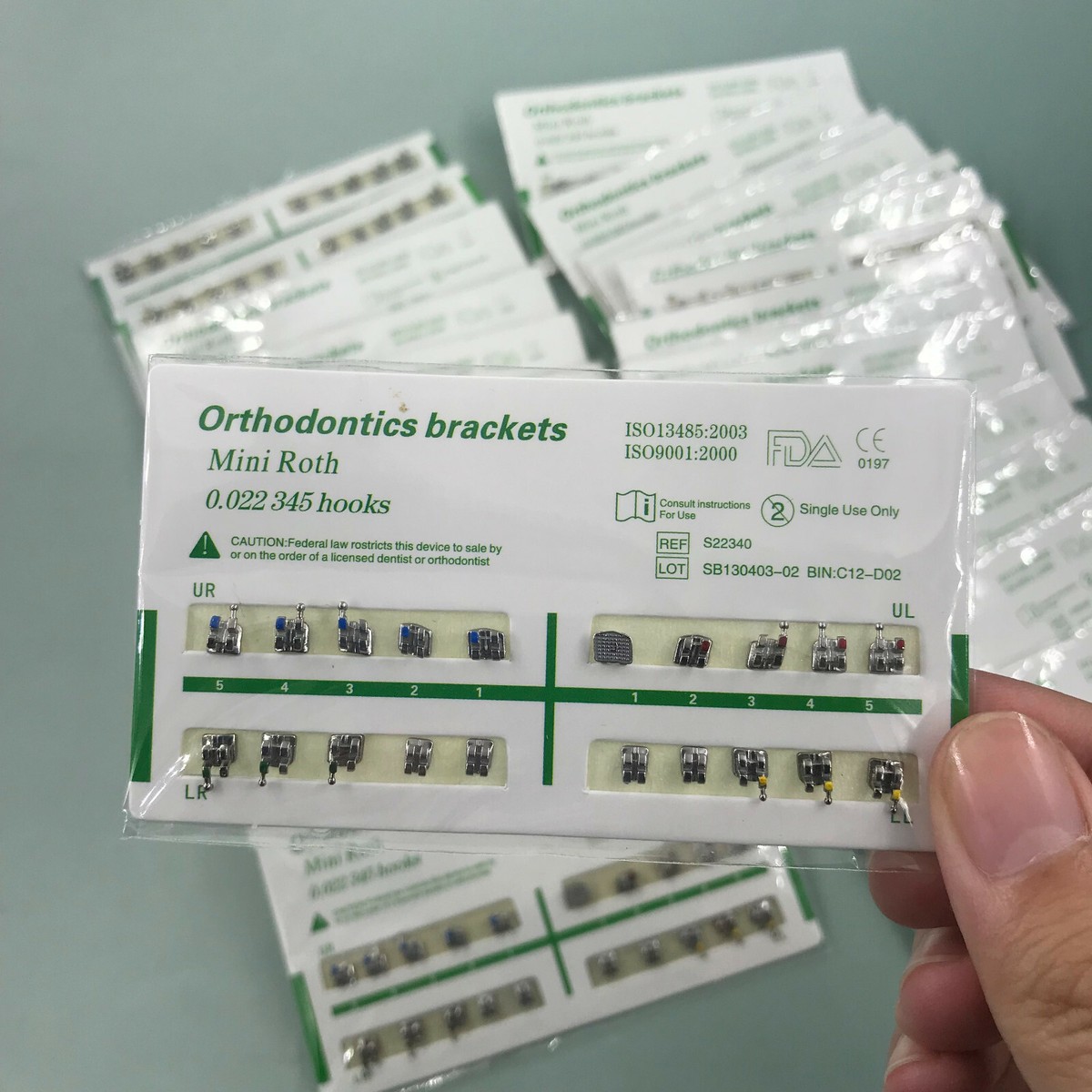 Staff Per Apparecchio Ortodontico Set 20 Pezzi Staffe Dentali In - Foto 13