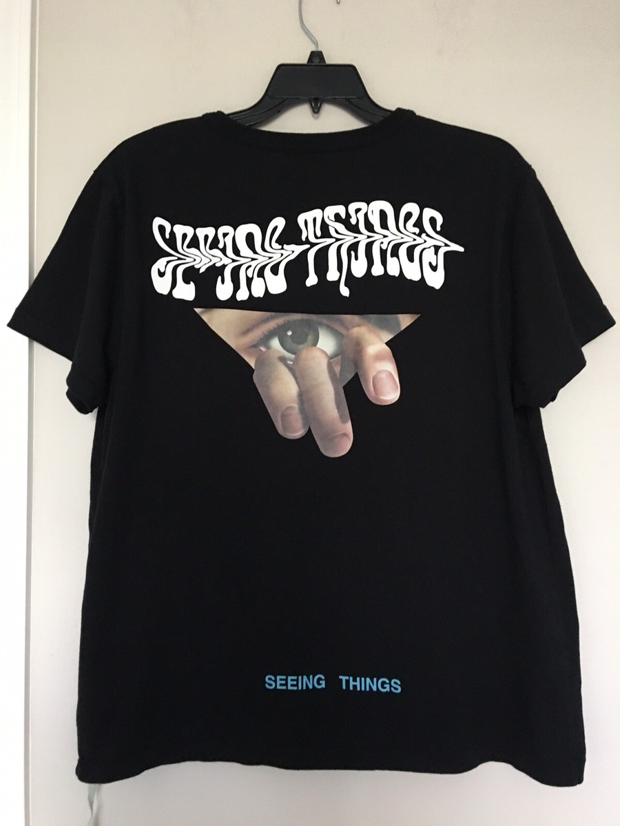 OFF WHITE C/O VIRGIL ABLOH MAIN LABEL SEEING THINGS EYES OFF WHITE C/O VIRGIL ABLOH MAIN LABEL SEEING THINGS EYES
