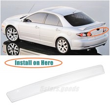 Without Hole Chrome Rear Trunk Molding Cover Trim For 2003-2008 Mazda 6 Sedan