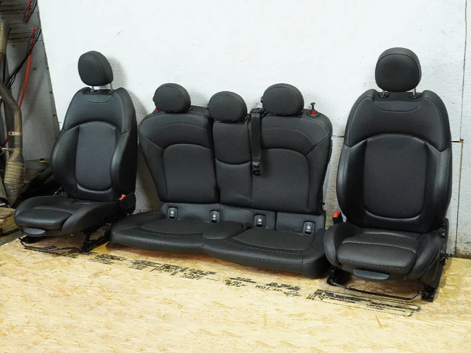 2015 - 2019 Mini Cooper S F55 Seat Leather Bucket Cushion Rear Front Set Oem Foto 3 de 4