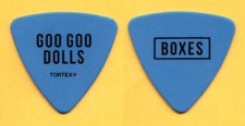 Goo Dolls Robby Takac Boxes Blue Bass Guitar Pick - 2016 Boxes Tour