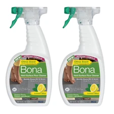 2 PACK Bona Hard-Surface Floor Cleaner with Lemon Mint, 22 oz