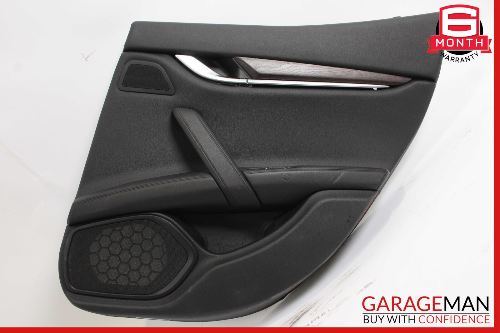 14-17 Maserati Ghibli Rear Right Side Interior Door Trim Panel Assembly Black