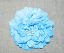 Flower Brooch Pin Blue Corsage Hair Clips Hair
