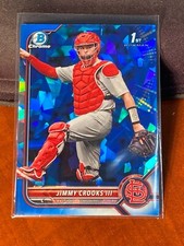 2022 Bowman Draft Sapphire Chrome BDC178 Jimmy Crooks Cardinals