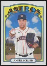 2021 TOPPS HERITAGE HIGH NUMBER #592 ANDRE SCRUBB QTY AVAILABLE ASTROS RC