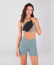 Unisex Mini Belt Bag with Adjustable Strap Pattern Small Fanny Pack for Black