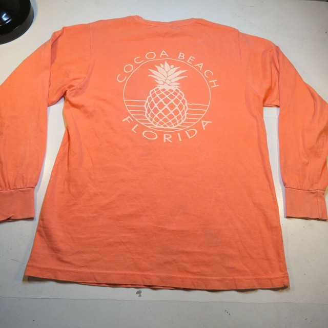 COCOA BEACH FLORIDA Alvin's Island Collection Garment Dyed PINEAPPLE T