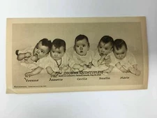 Dionne Quntuplets Illinois Bell Telephone Advertisment 1935 Quints Babies