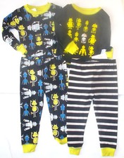 Just One You by Carters Infant Boys 2 PAIRS of Pajamas Robots Size 18 Months NWT
