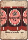 Smithwick's Ale Ireland Vintage Beer Ad Reproduction Metal Sign E278