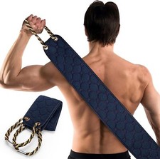 Exfoliating Back Scrubber With Handles, 38.5 Inch Double-sided Back Exfoliator B