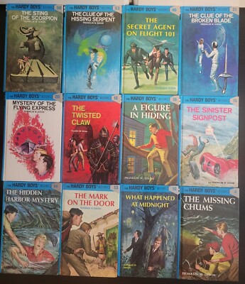 Hardy Boys Books Flashlight Series Lot of 13 Hardy Boys Mystery