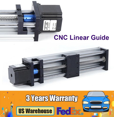 Slide Stroke Linear Precision Ball Screw Nema 23+CNC Stepper Motor 100/200/300mm - Picture 7 of 46