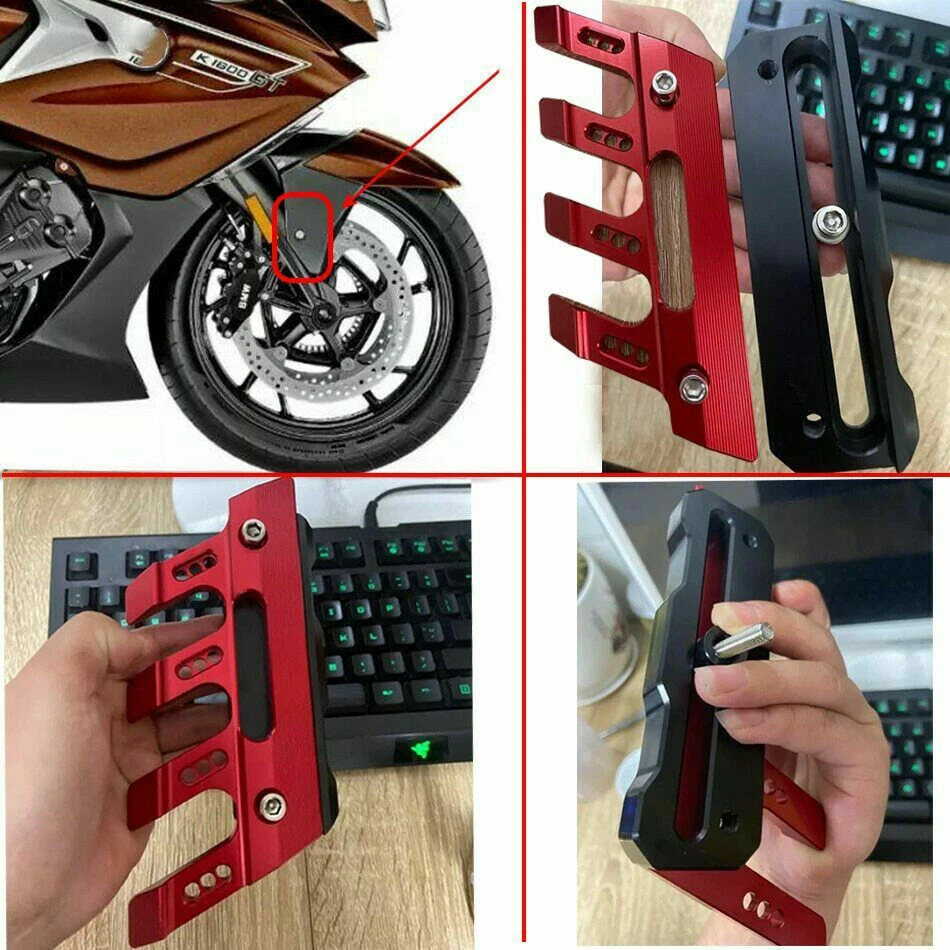 For Kawasaki Ninja 650 400 CNC Front Fork Protector Guard Block Front Fender New Foto 3 de 4