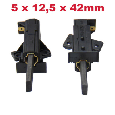 2x Motorkohlen 5x12,5x42mm für Siemens WM61431CH01 WM61431FG01 WM6143H01 