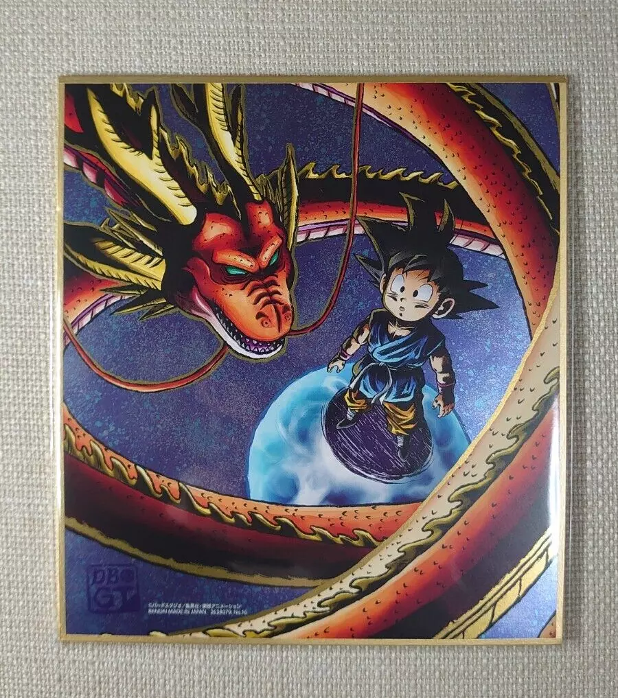 Dragon Ball Shikishi ART RAGING 2 Son Goku & Ultimate Shenron