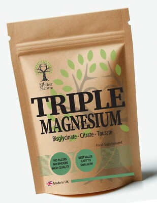 Dreifache Magnesiumkapseln veganer Magnesiumkomplex Bisglycinat Citrat Taurat