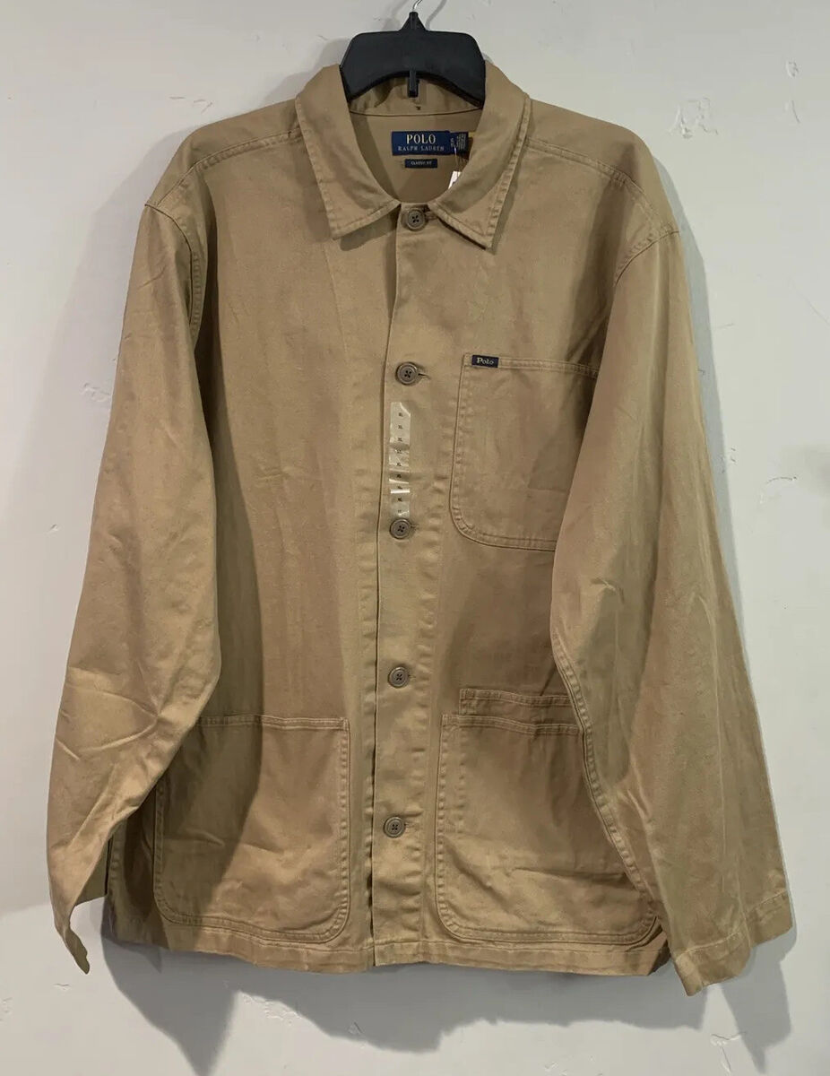 POLO Ralph Lauren Men's Twill Utility Overshirt Chore Jacket POLO Ralph Lauren Men's Twill Utility Overshirt Chore Jacket