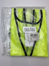 PRO SAFE Size R Regular High Visibility Yellow Mesh General Purpose Vest - NEW!