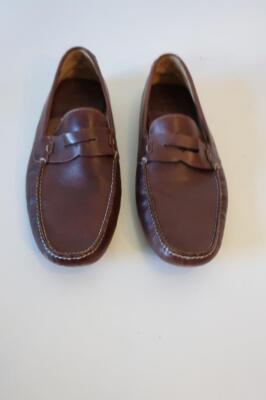 Mens Johnston Murphy Brown Leather Flex Driving Loafers 11