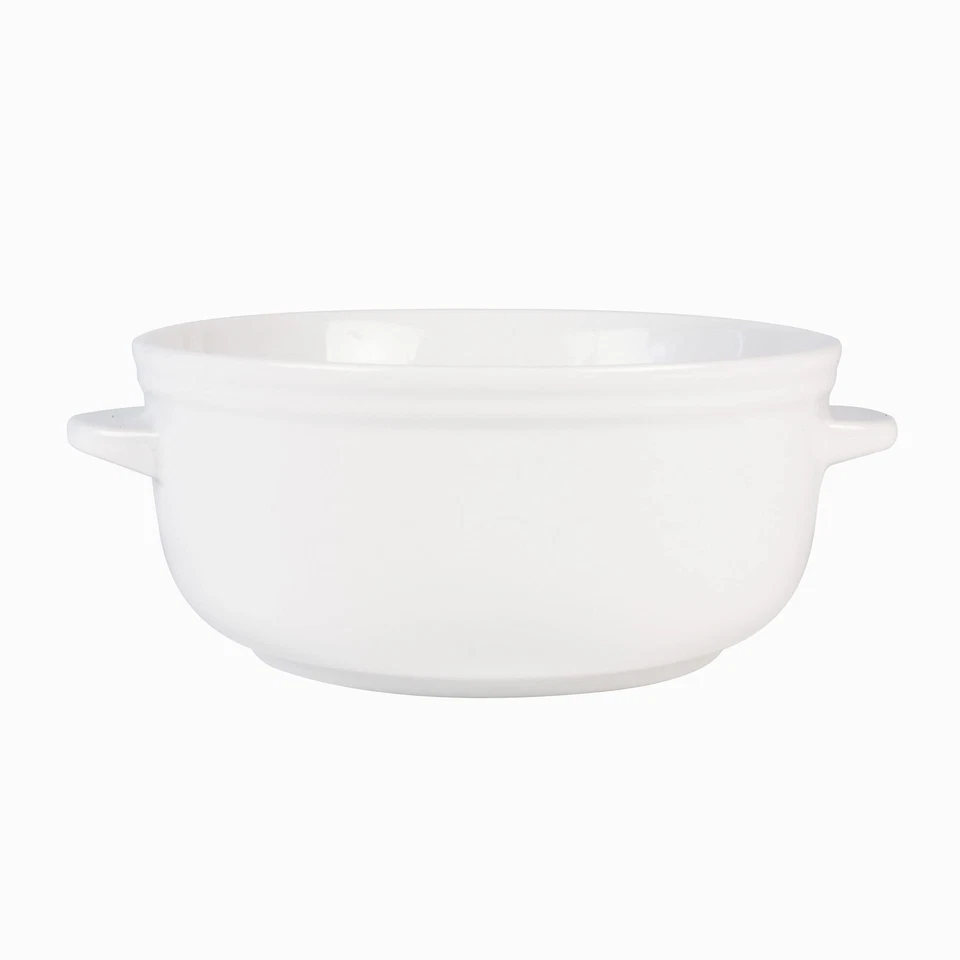 Set of 4 Handled Soup Chili Bowls, 20 ounces, White - Image 4 of 4