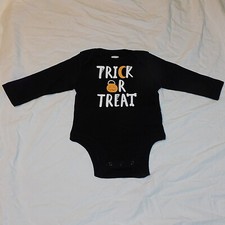 New Baby First Halloween Long Sleeve One Piece Size 3-6 Months Trick or Treat