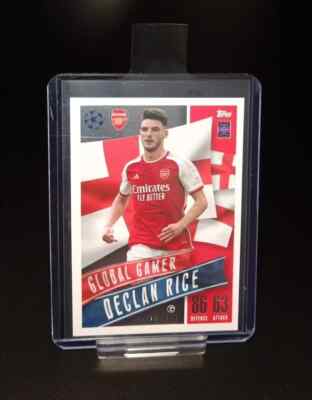 #199 DECLAN RICE - GLOBAL GAMER - TOPPS MATCH ATTAX EXTRA 23/24