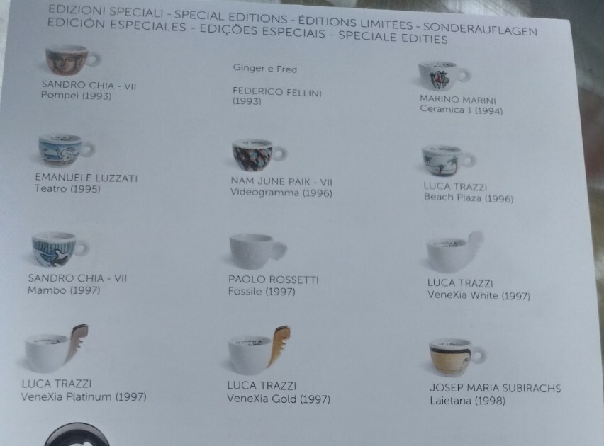 2 Tasses à Expresso Illy Art Collection 1997 - Venexia Platinum Et White, Rares