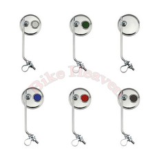 ALTA Chrome Round Rear View Bicycle Mirror Reflector Beach MTB Cruiser Lowrider