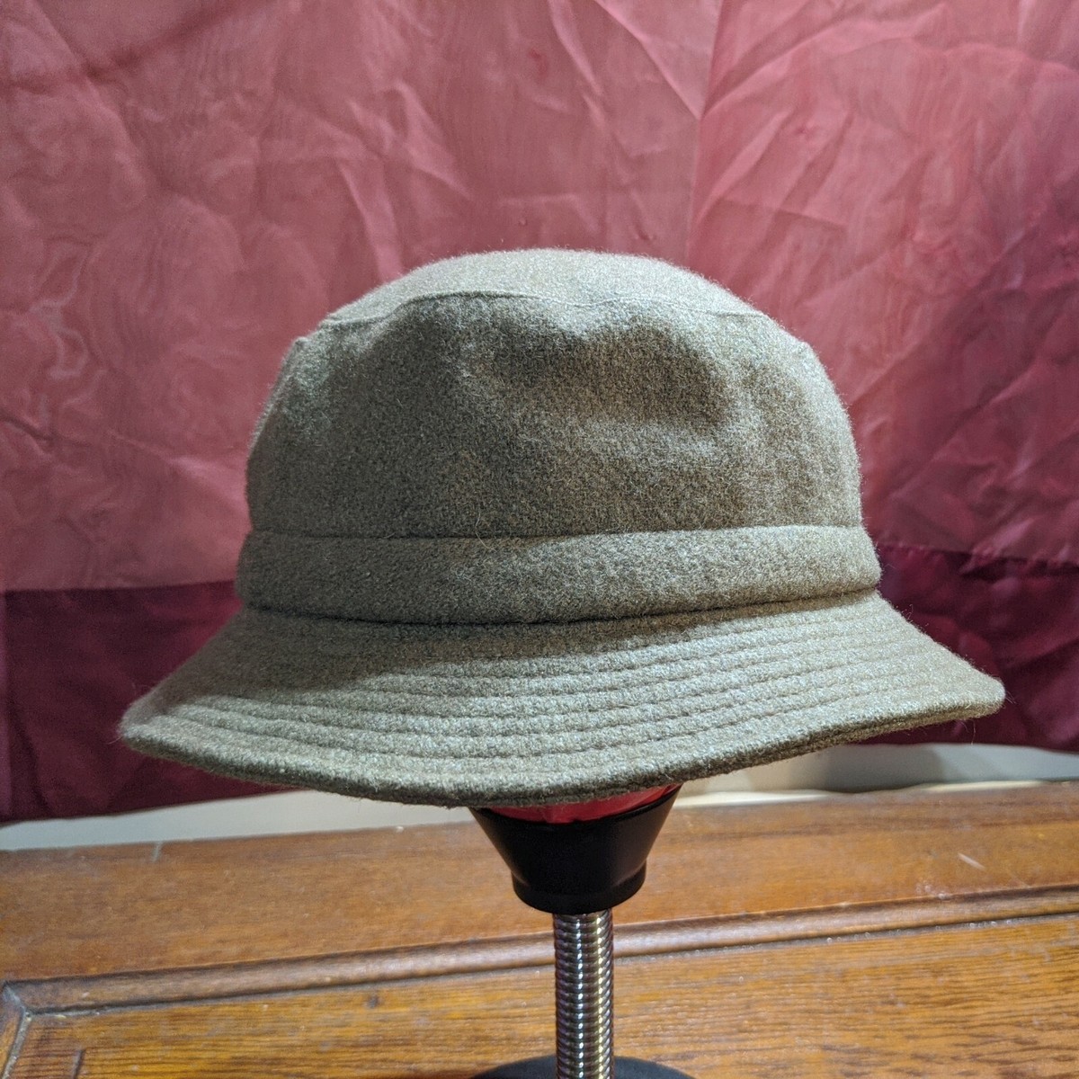 VTG Stetson Wool Fedora Moss(Gray/Green) Women's Cap Hat Size M 7