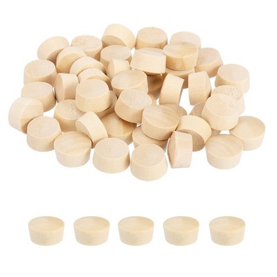 50 Stück Holzkappen für Schrauben, Kappen 19/32\'' Flachkopf, Farbe Holz