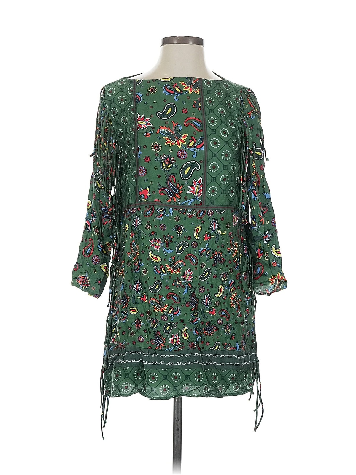 Zara Women Green Casual Dress XS