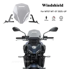 For YAMAHA MT-07 MT07 2025 2026 Smoke Touring Screen Windshield Deflector Kit