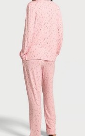 NWT Victoria&rsquo;s Secret Modal Pajama Set 2 Piece Pants Top Pink Rosebud Floral XS