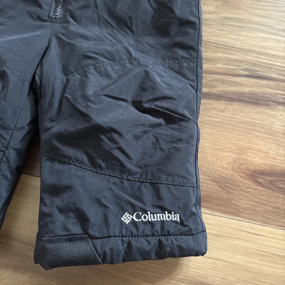 Columbia Bebé Talla 12 Meses Pantalones de Nieve Baberos Ajustables Negro Rojo Polar Top Foto 3 de 4