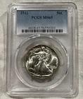 GRADED 1942 Walking Liberty Half Dollar PCGS MS65 Silver American Coin