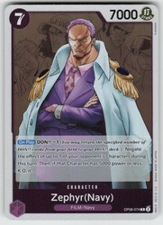 Zephyr (Navy) OP06-074 Wings of the Captain Rare Foil