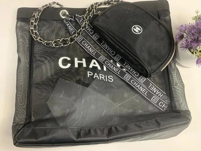 Cosmetic Bag Chanel Beach Bag Mesh NEWCHANEL VIP GIFT Beauty Mesh