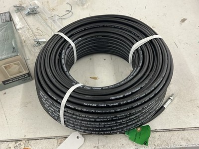 Poly-Flow Cobra Water Jetting Hose / Lateral Sewer Cleaning Line 1/4'' ID x 100 