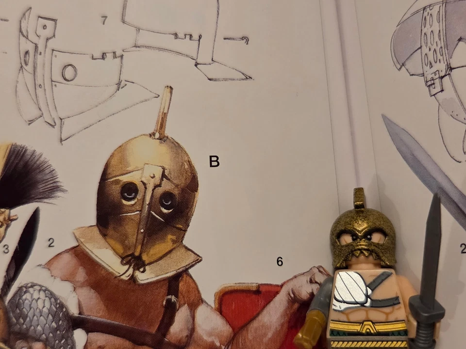 Lego Roman Scissor Gladiator, 100% Genuine Lego, Ancient Rome Creation - Image 3 of 4