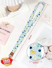 Knagsfa Cute Lanyard for Keys and ID Badges, Metal Hook