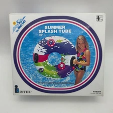 Vintage 1994 39” New Intex The Wet Set Summer Splash Tube with Handles #58201