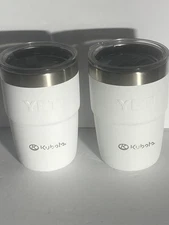 2 YETI Cape Taupe 8 oz  Stackable Cup White Color Fast  shipping. 