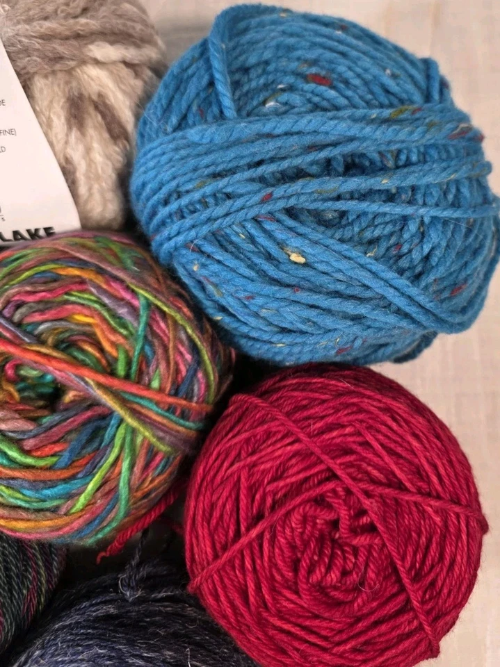 Yarn Lot 1 lb 11 oz Mixed Fibers Wool Alpaca Linen Cotton Knitting X1 - Image 2 of 4